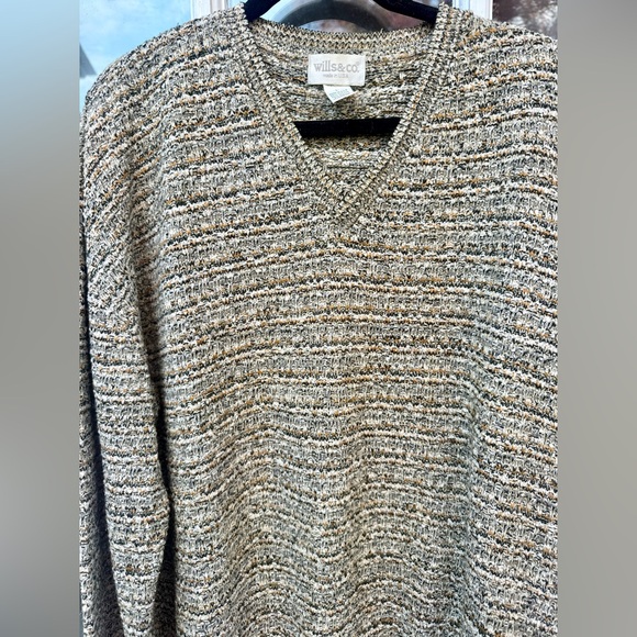 VTG Men’s MultiColor V-Neck Sweater sz L - Picture 10 of 13